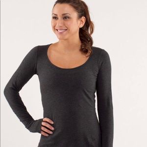 Lululemon Heathered Black Heart Ease Activewear